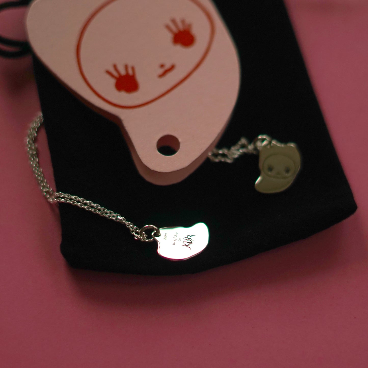 BEAN BUNNY silver necklace by XUH