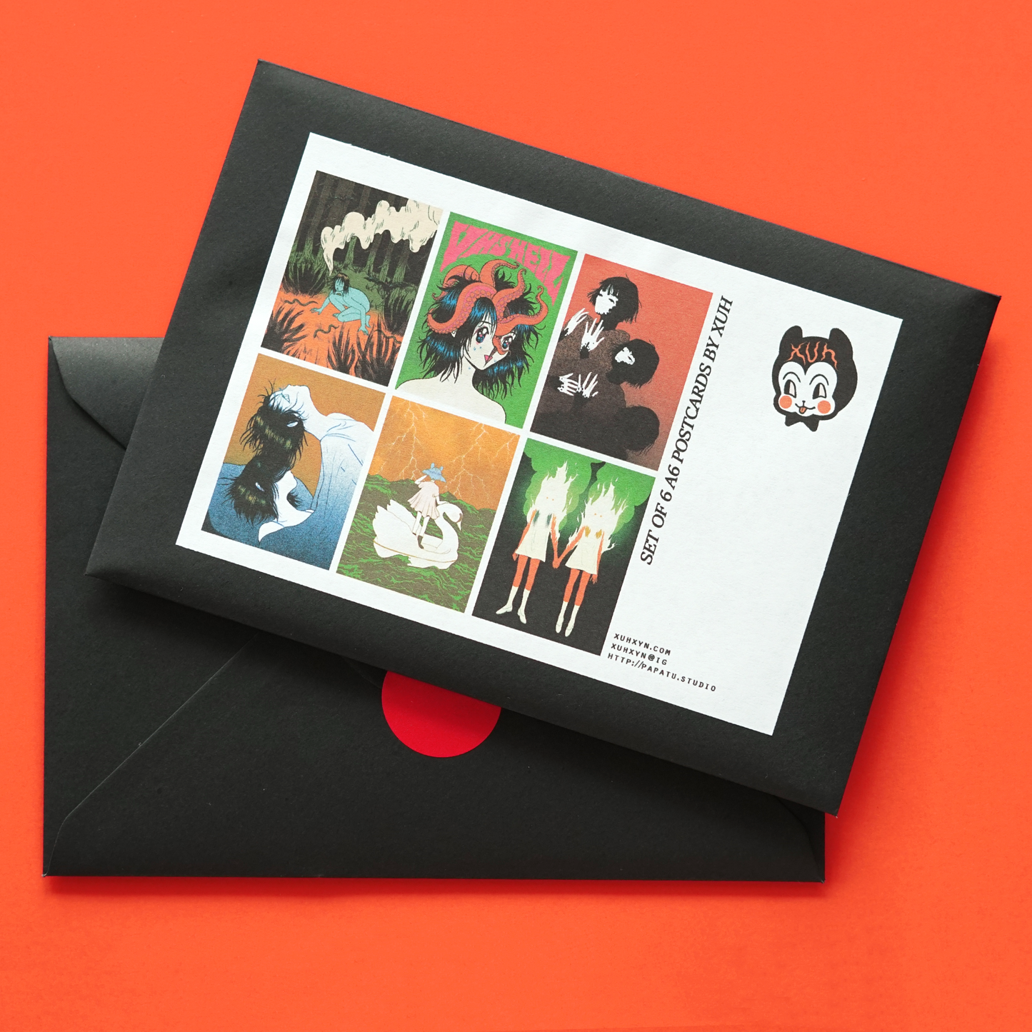 DARK GIRLS postcards by XUH