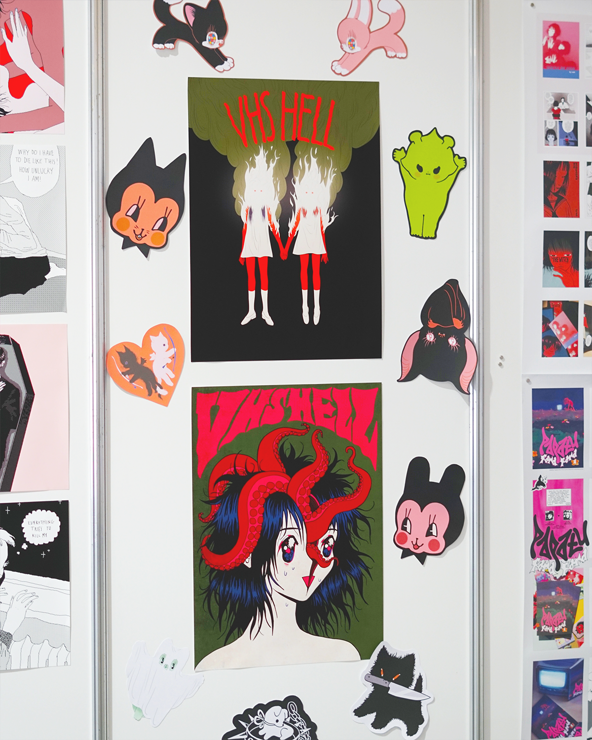 BURNING GIRLS print by XUH