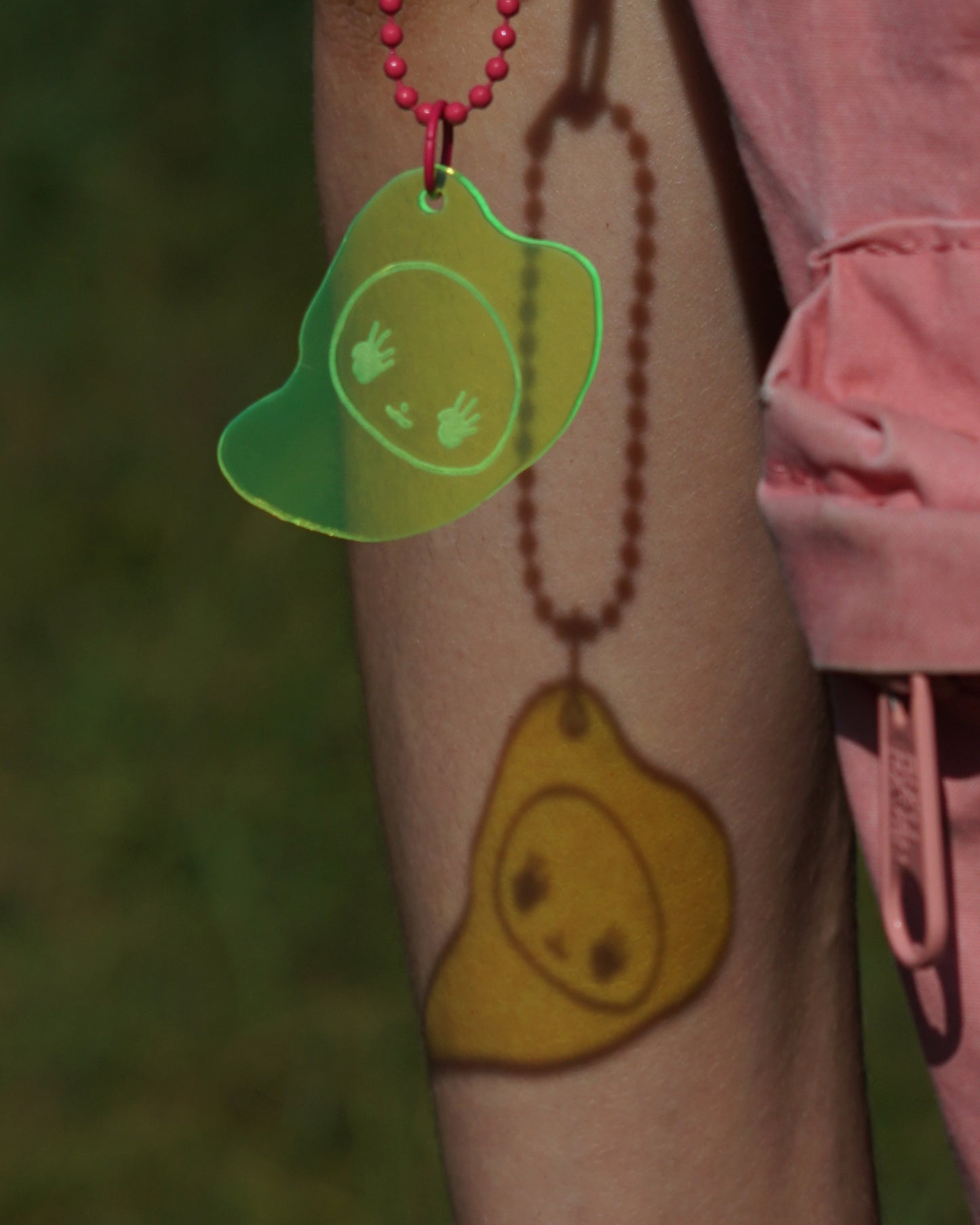 FLUO fluorescent acrylic keychains by XUH