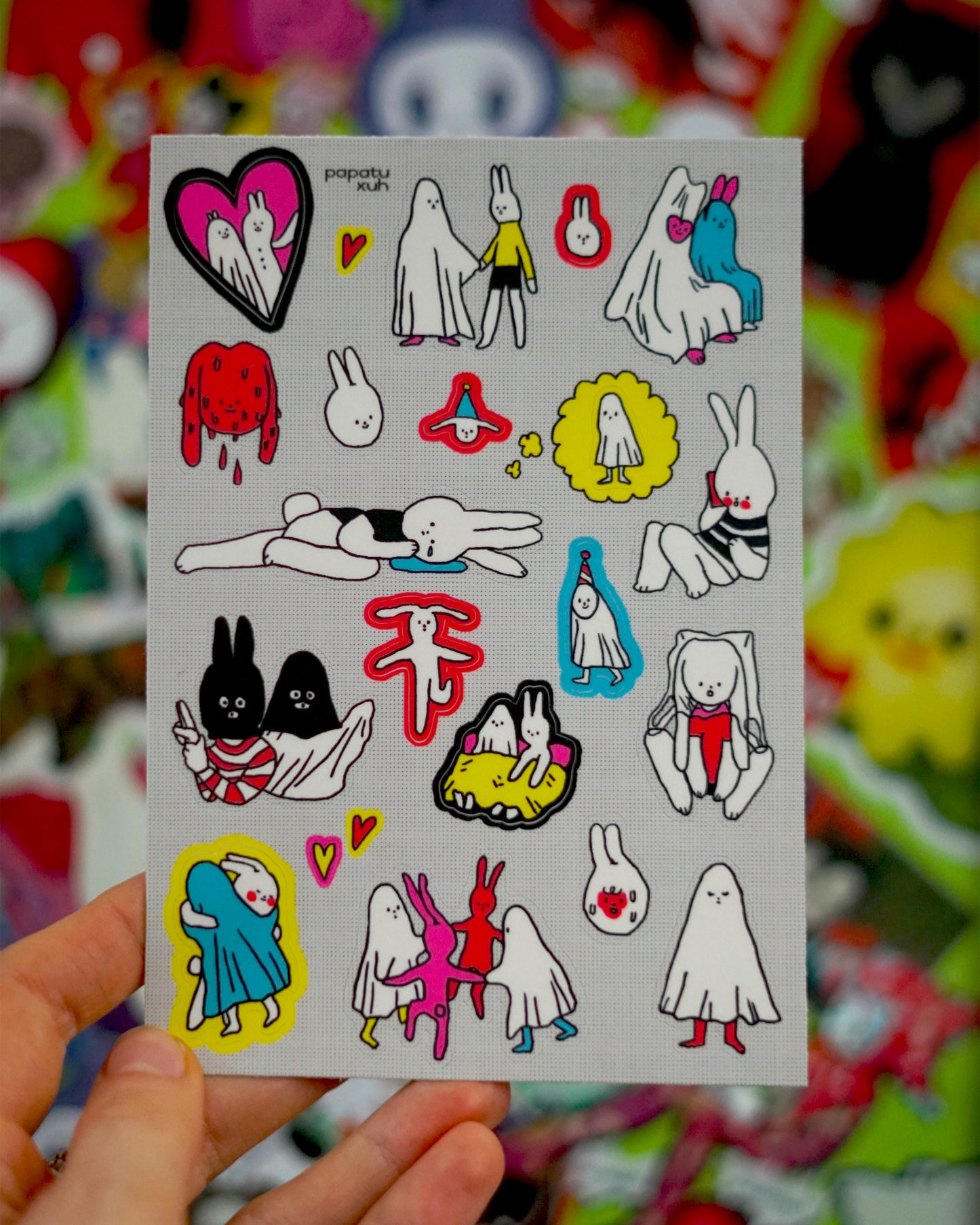 MY GHOST FRIEND sticker sheet by XUH