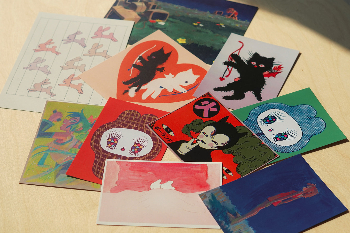 CUPID CATS valentine card by XUH