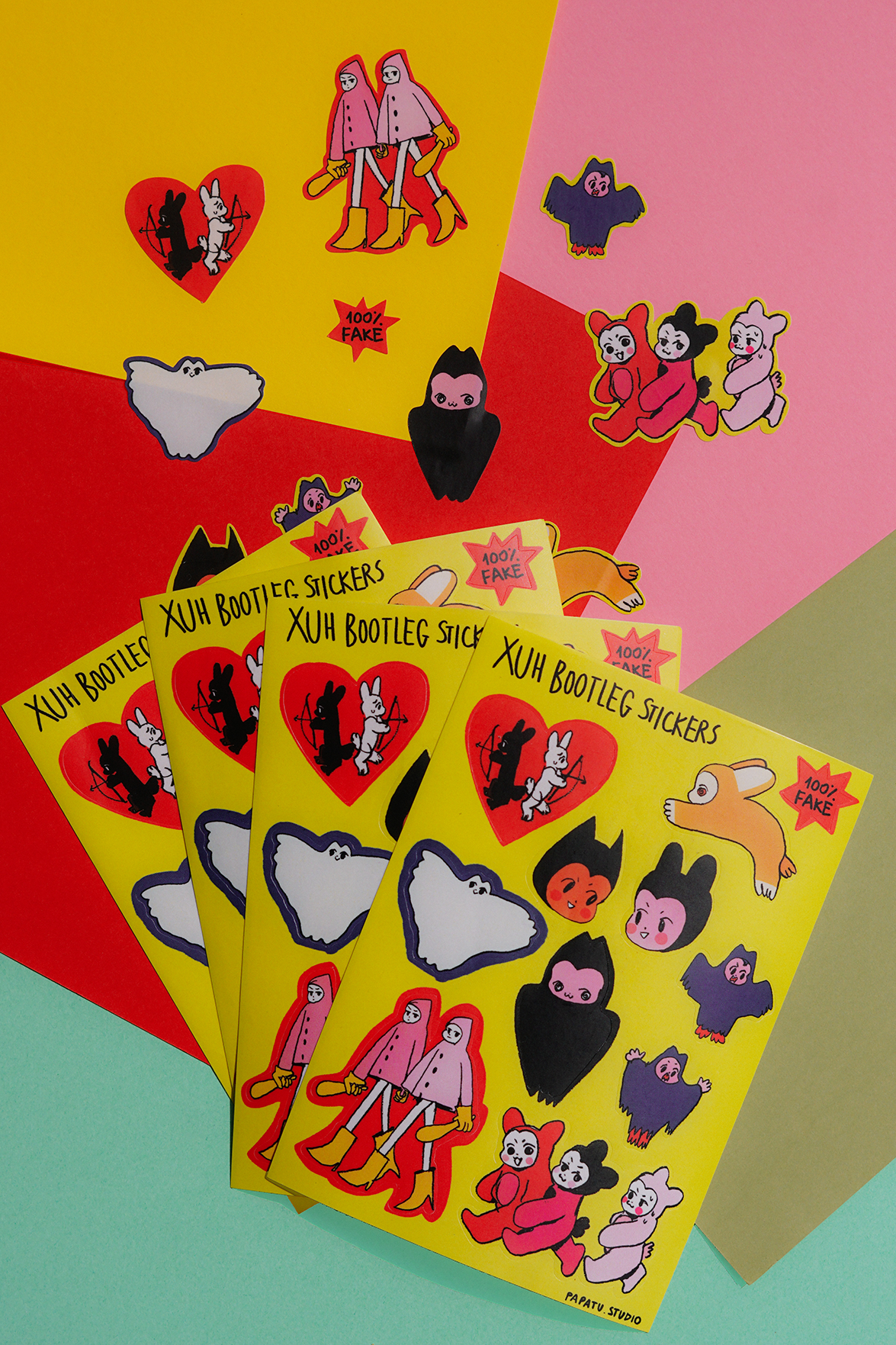 XUH BOOTLEG STICKERS sheet by JAVVIE