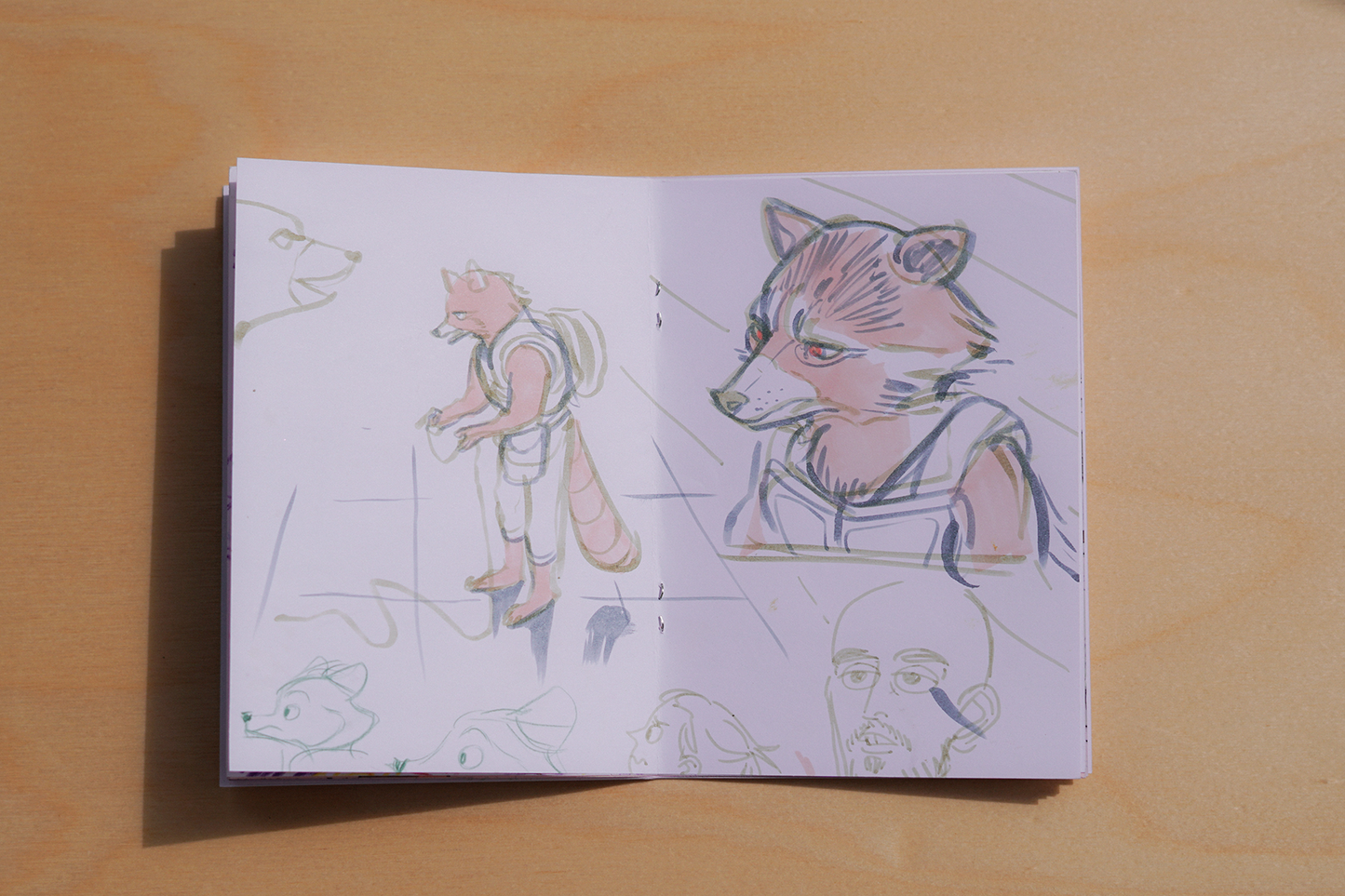 PROCESY JAVVIE sketchbook zine by JAVVIE