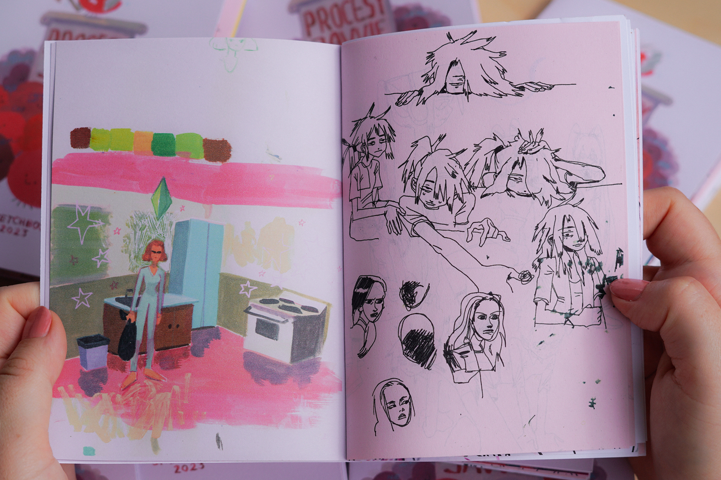 PROCESY JAVVIE sketchbook zine by JAVVIE
