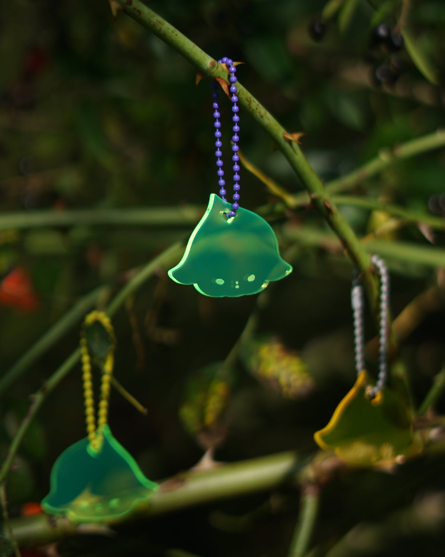 FLUO fluorescent acrylic keychains by XUH