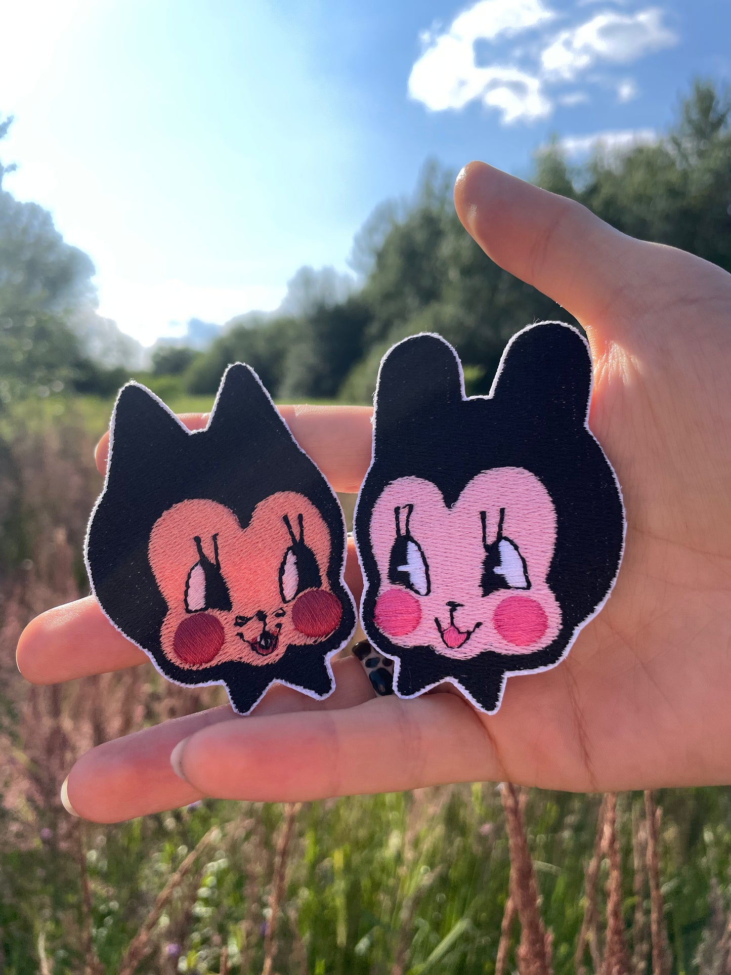 CAT & BUN embroidery patch by XUH