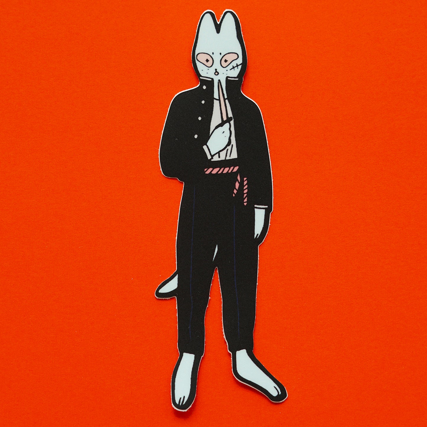 DELINQUENT CAT sticker by XUH