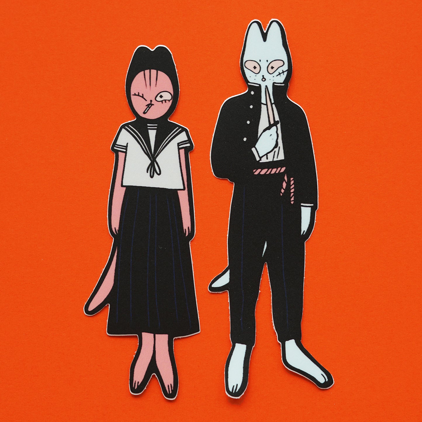 DELINQUENT CAT sticker by XUH