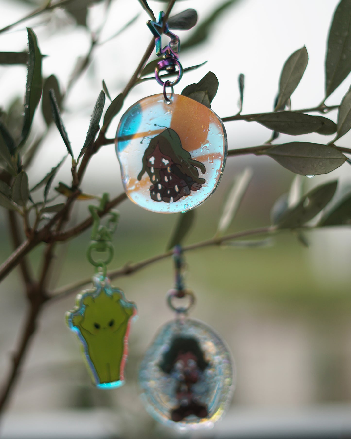 SAD PIXIE acrylic charm by JAVVIE