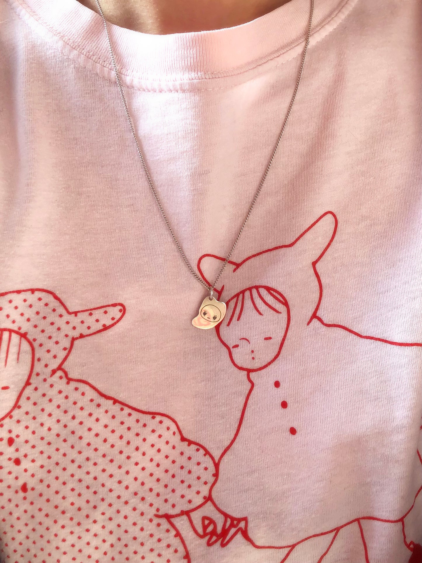 BEAN BUNNY silver necklace by XUH