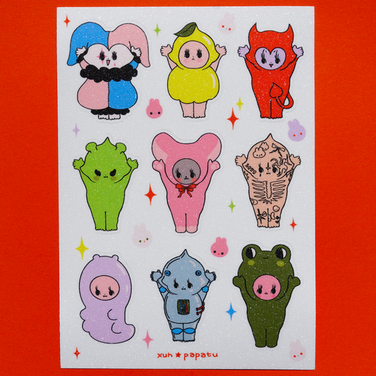 SHINY KEWPIES sticker sheet by XUH
