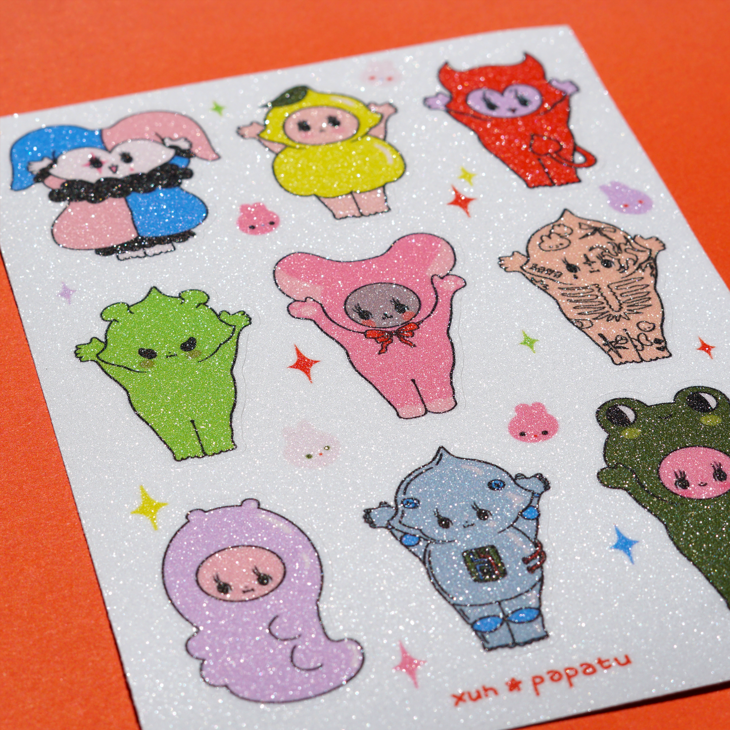 SHINY KEWPIES sticker sheet by XUH