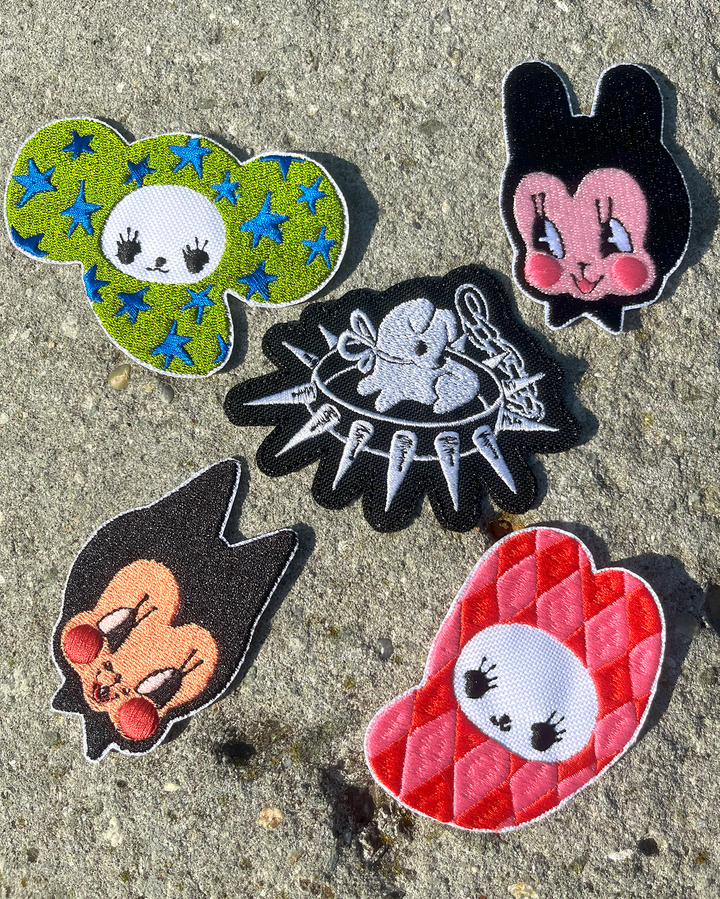 CAT & BUN embroidery patch by XUH