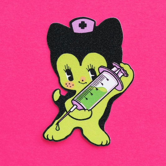 NURSE CAT sticker by XUH