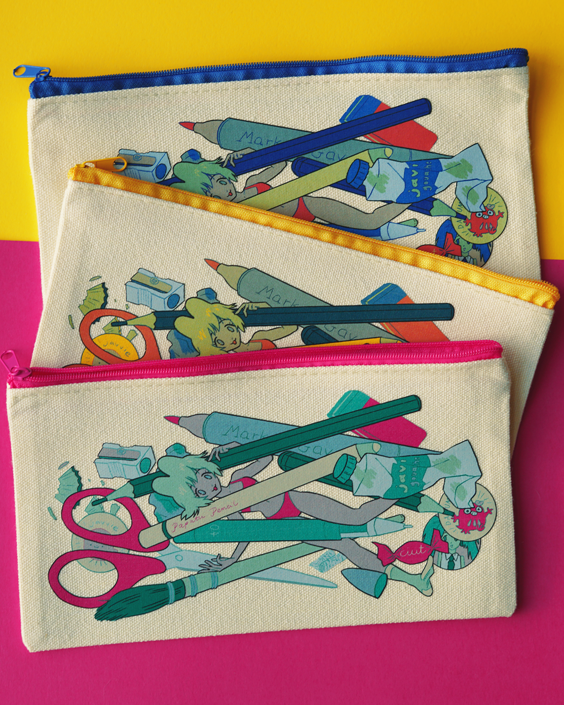 PENCIL CASE GIRL pencil case by JAVVIE