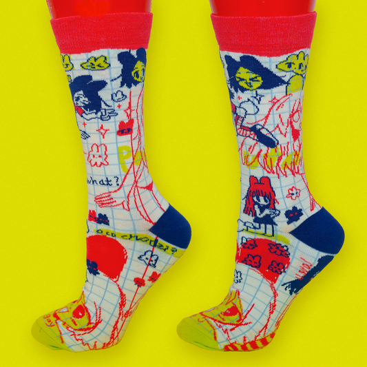 SKETCHY socks by JAVVIE