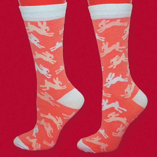 HOPPING BUNNIES socks by XUH
