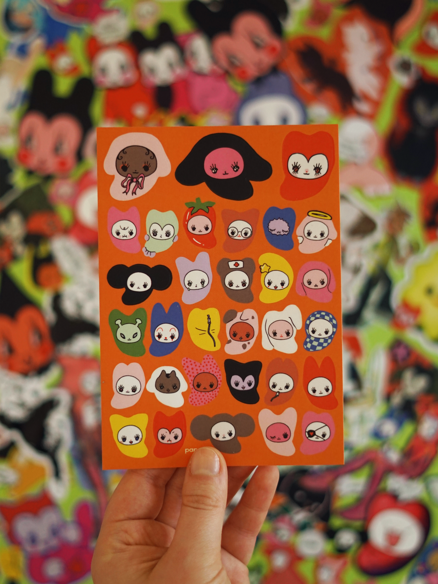 SLEEPING BAG BEANS sticker sheet by XUH