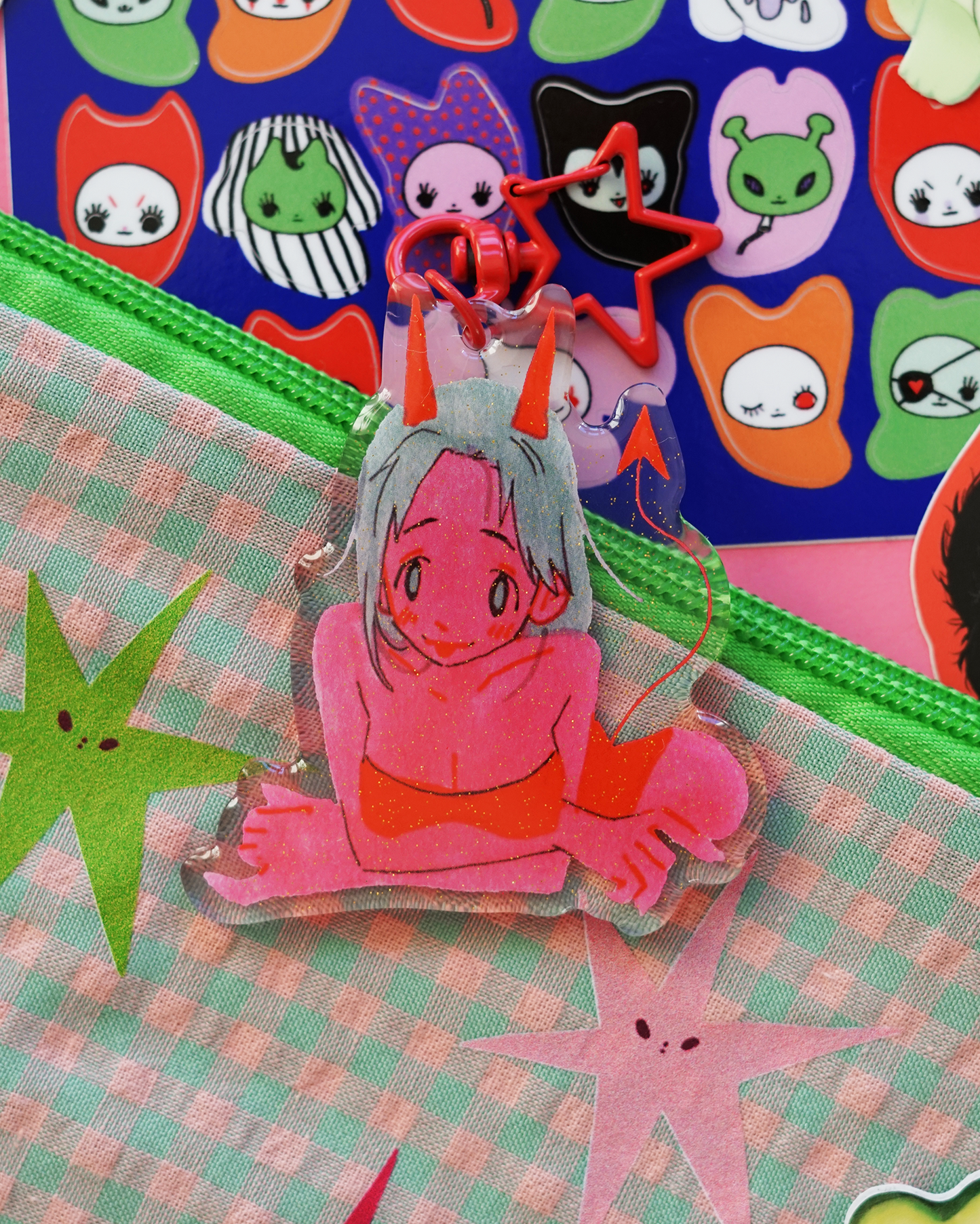DEVIL GIRL acrylic charm by JAVVIE