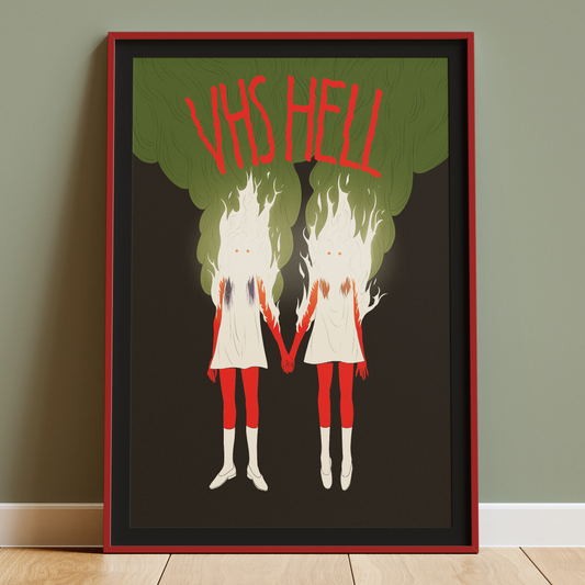 BURNING GIRLS print by XUH