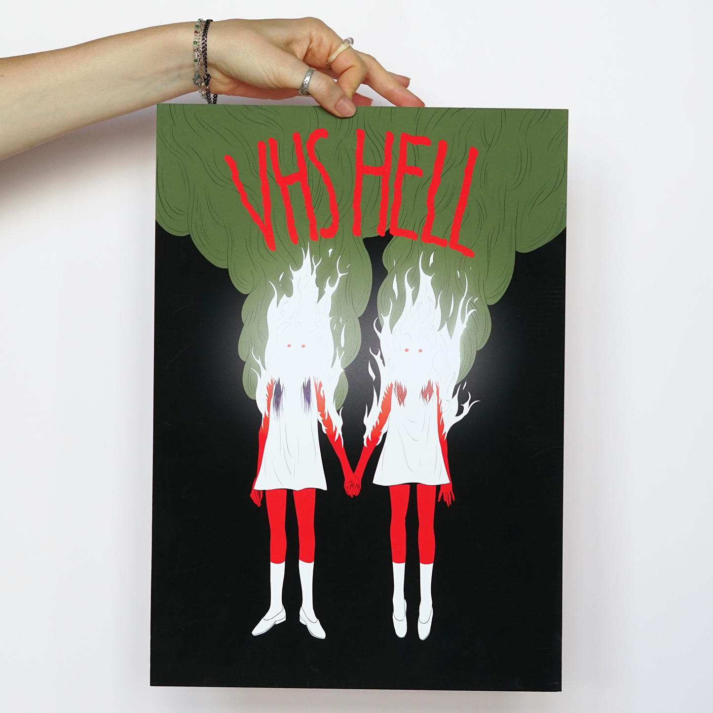 BURNING GIRLS print by XUH