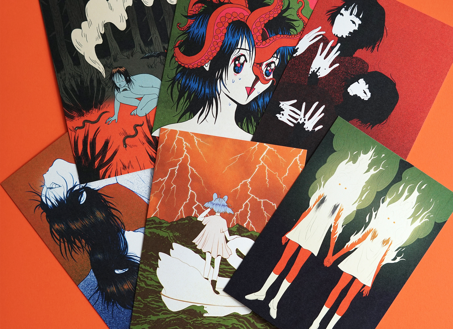 DARK GIRLS postcards by XUH