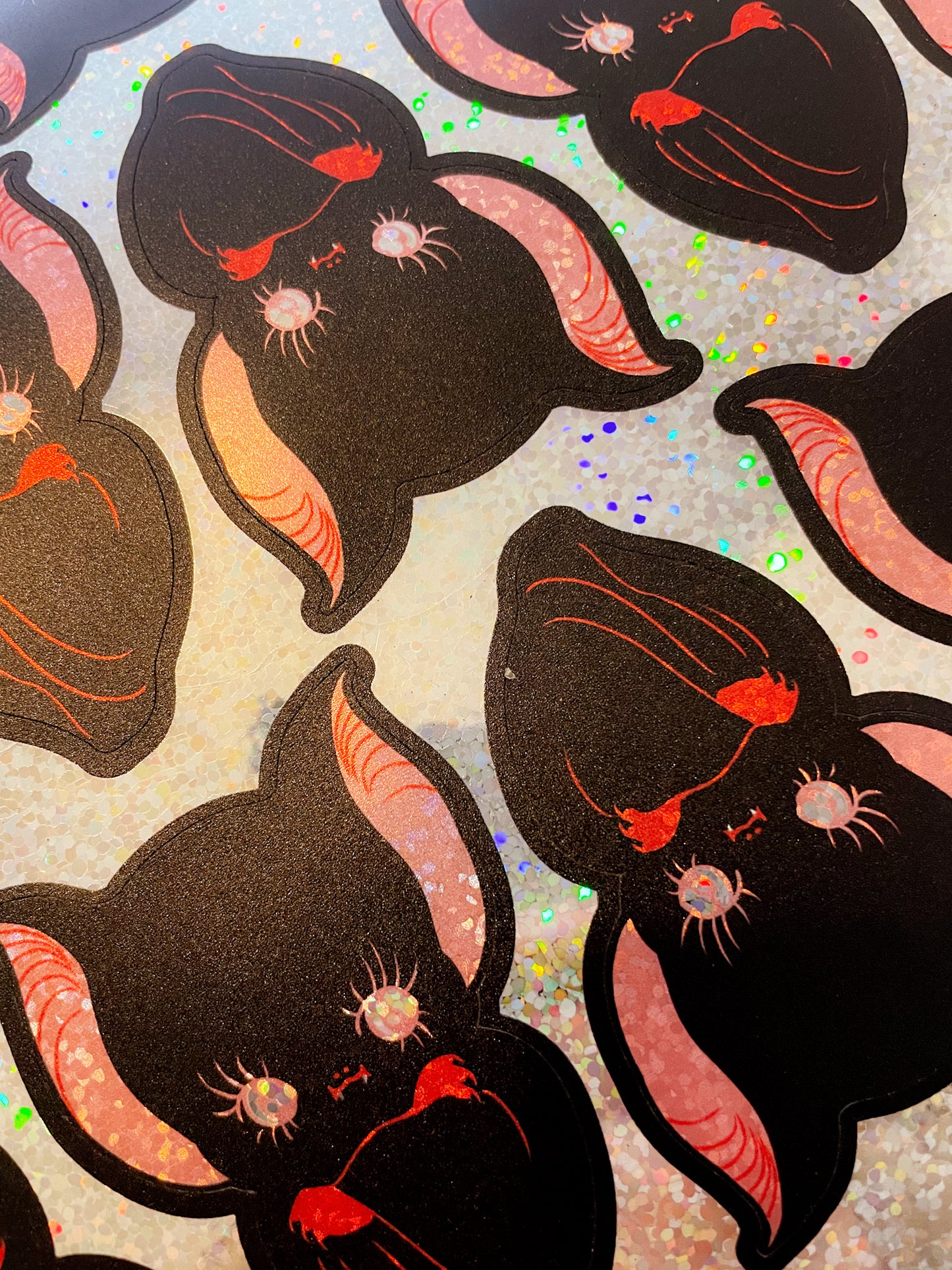 GLITTER/HOLO bat sticker by XUH