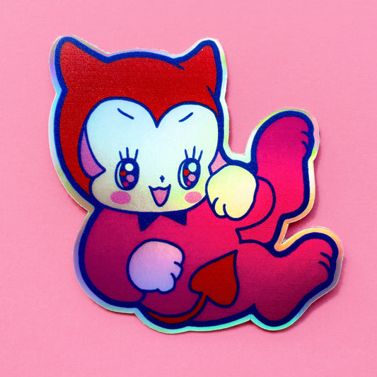 BAD KITTY holo sticker by XUH