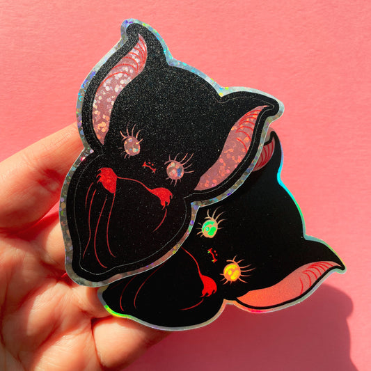 GLITTER/HOLO bat sticker by XUH