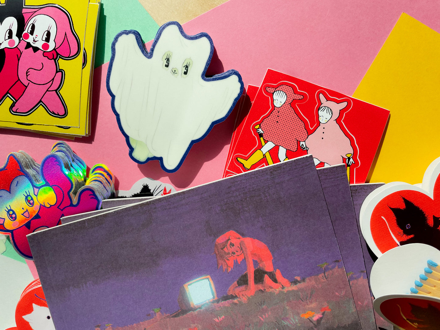 GHOST glow in the dark sticker by XUH