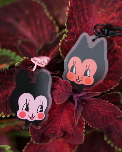 CAT & BUN acrylic charm by XUH