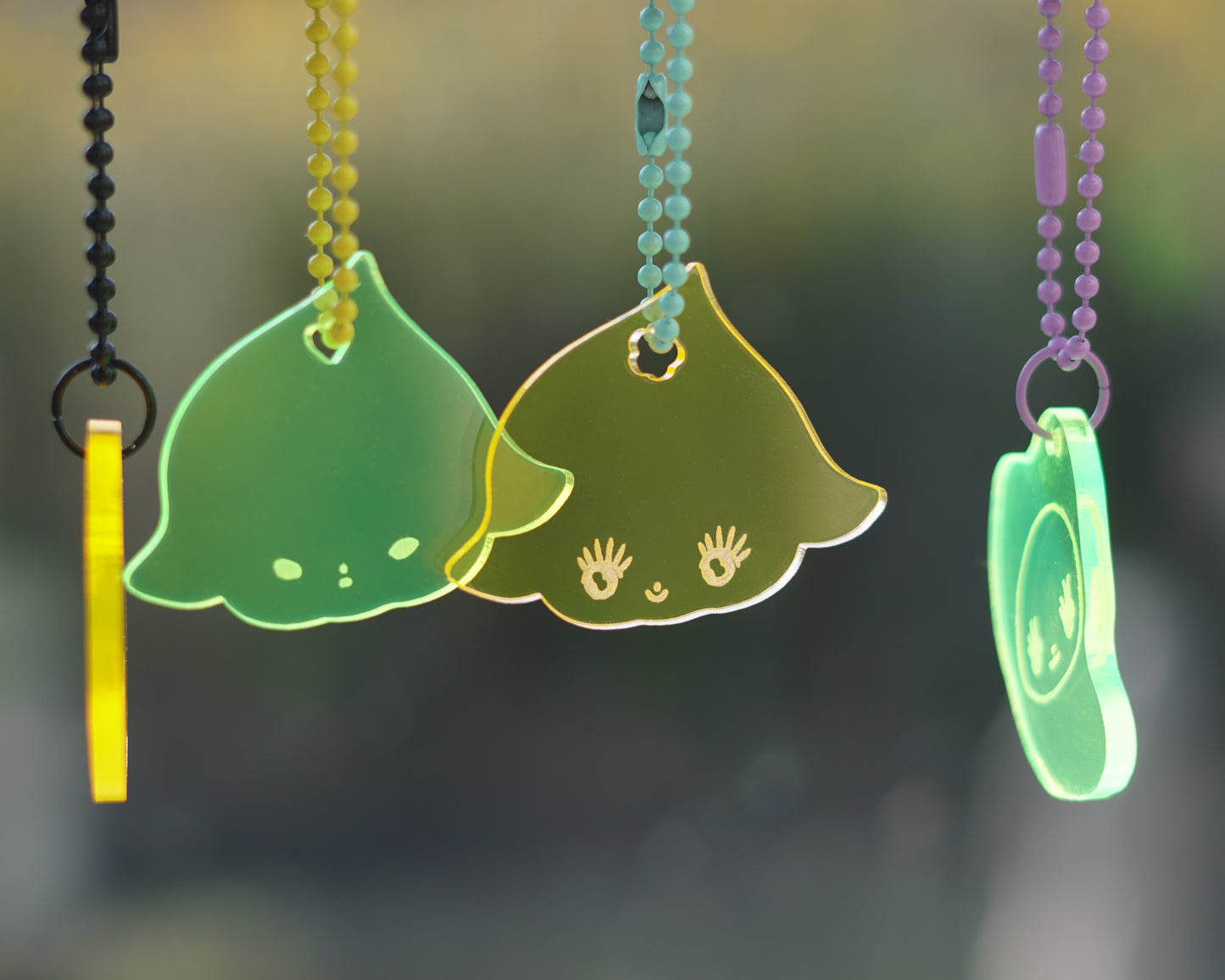 FLUO fluorescent acrylic keychains by XUH