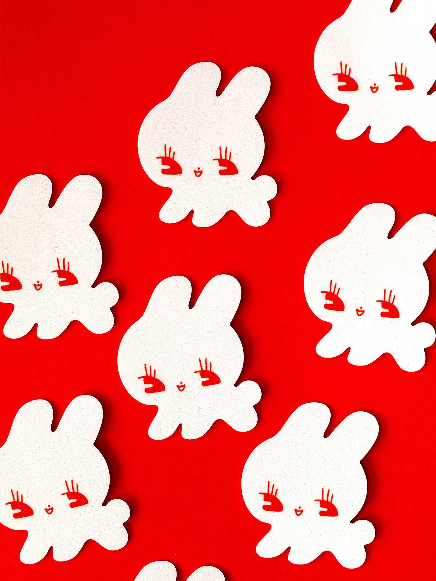 WHITE RABBITTO sticker by XUH