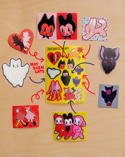 XUH BOOTLEG STICKERS sheet by JAVVIE