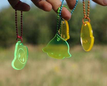 FLUO fluorescent acrylic keychains by XUH