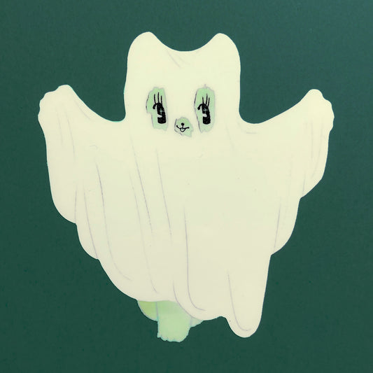 GHOST glow in the dark sticker by XUH