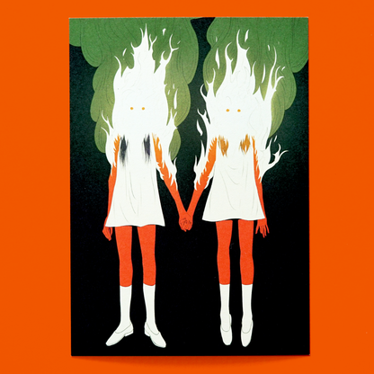 DARK GIRLS postcards by XUH