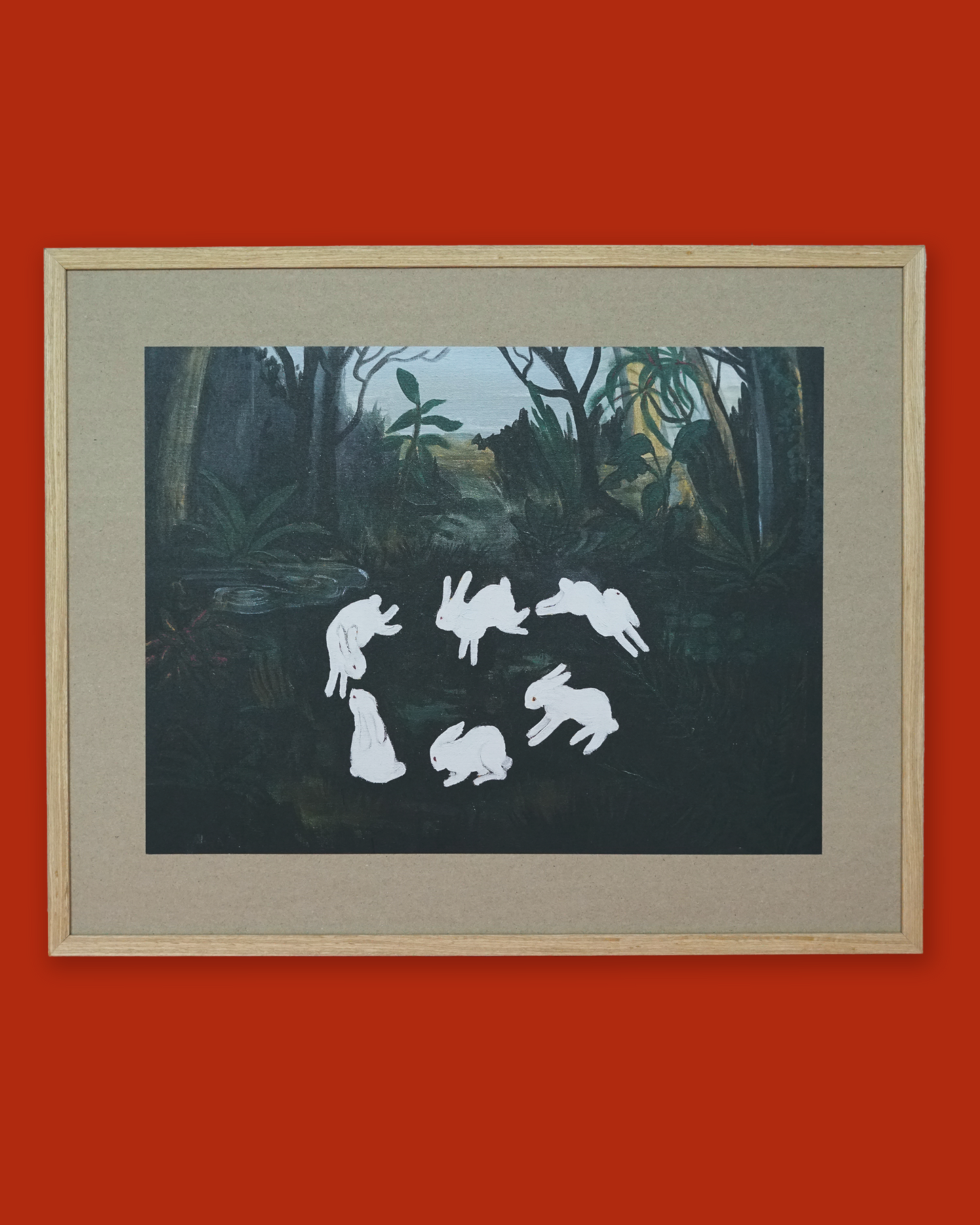 BUNNY CIRCLE print by XUH