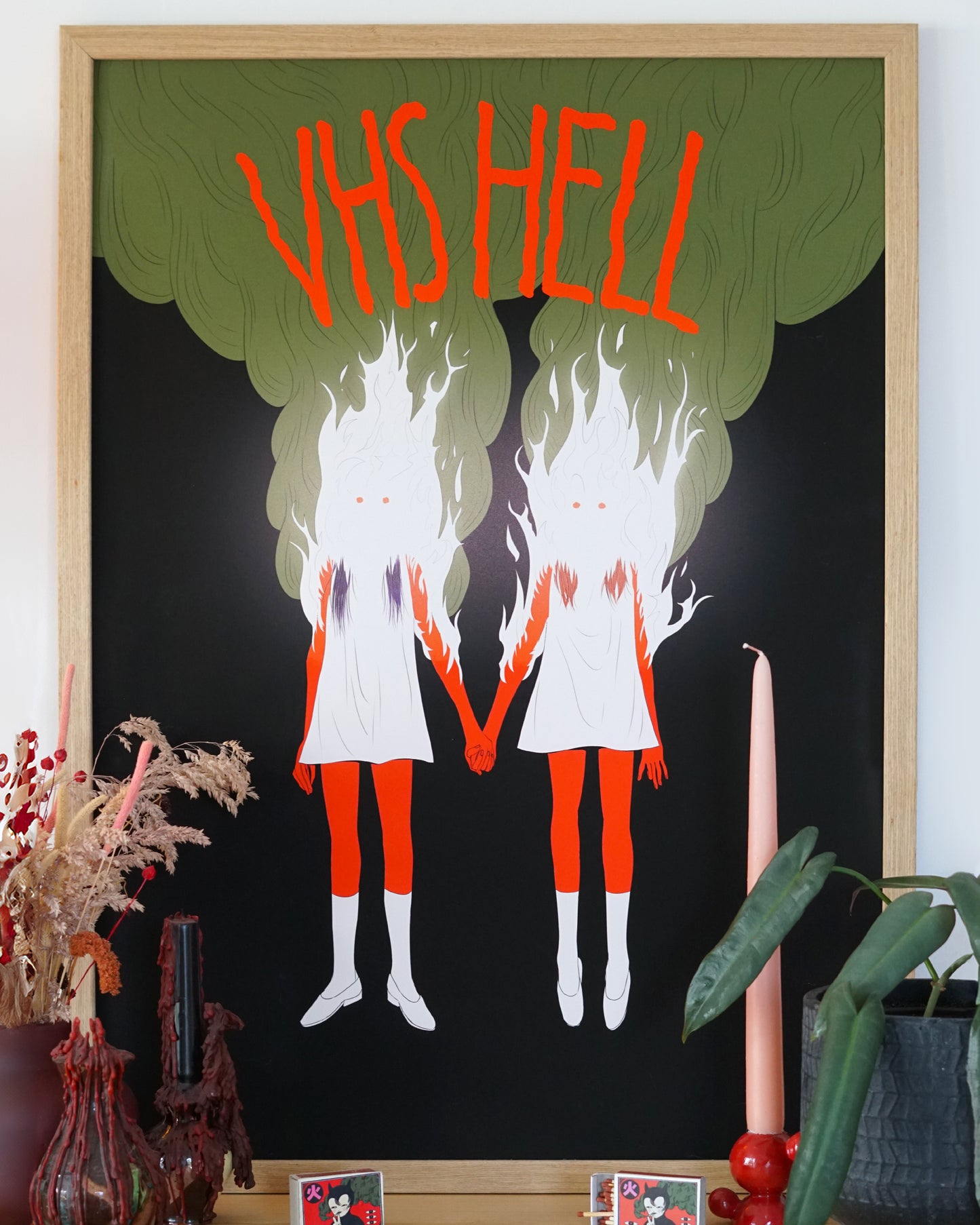 BURNING GIRLS print by XUH
