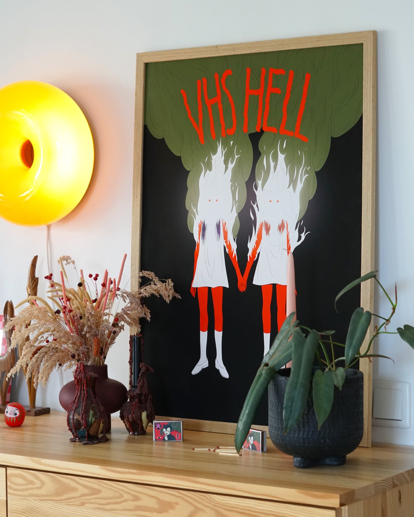 BURNING GIRLS print by XUH