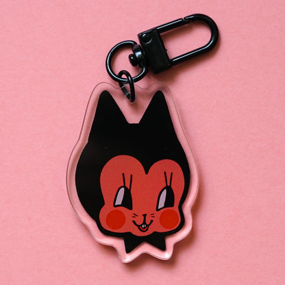 CAT & BUN acrylic charm by XUH