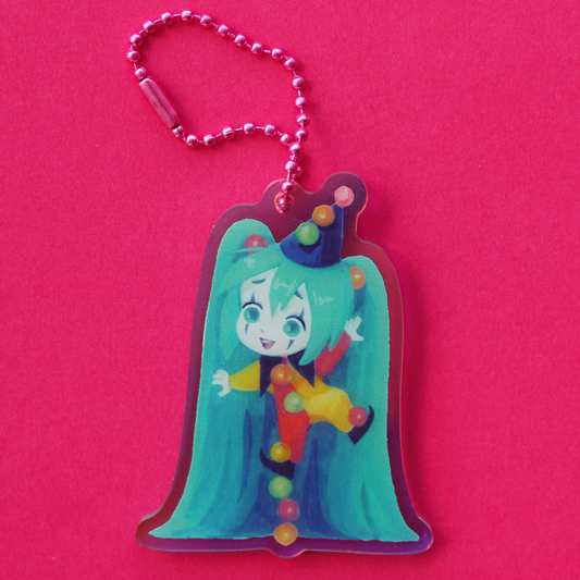 CLOWN MIKU acrylic charm by JAVVIE