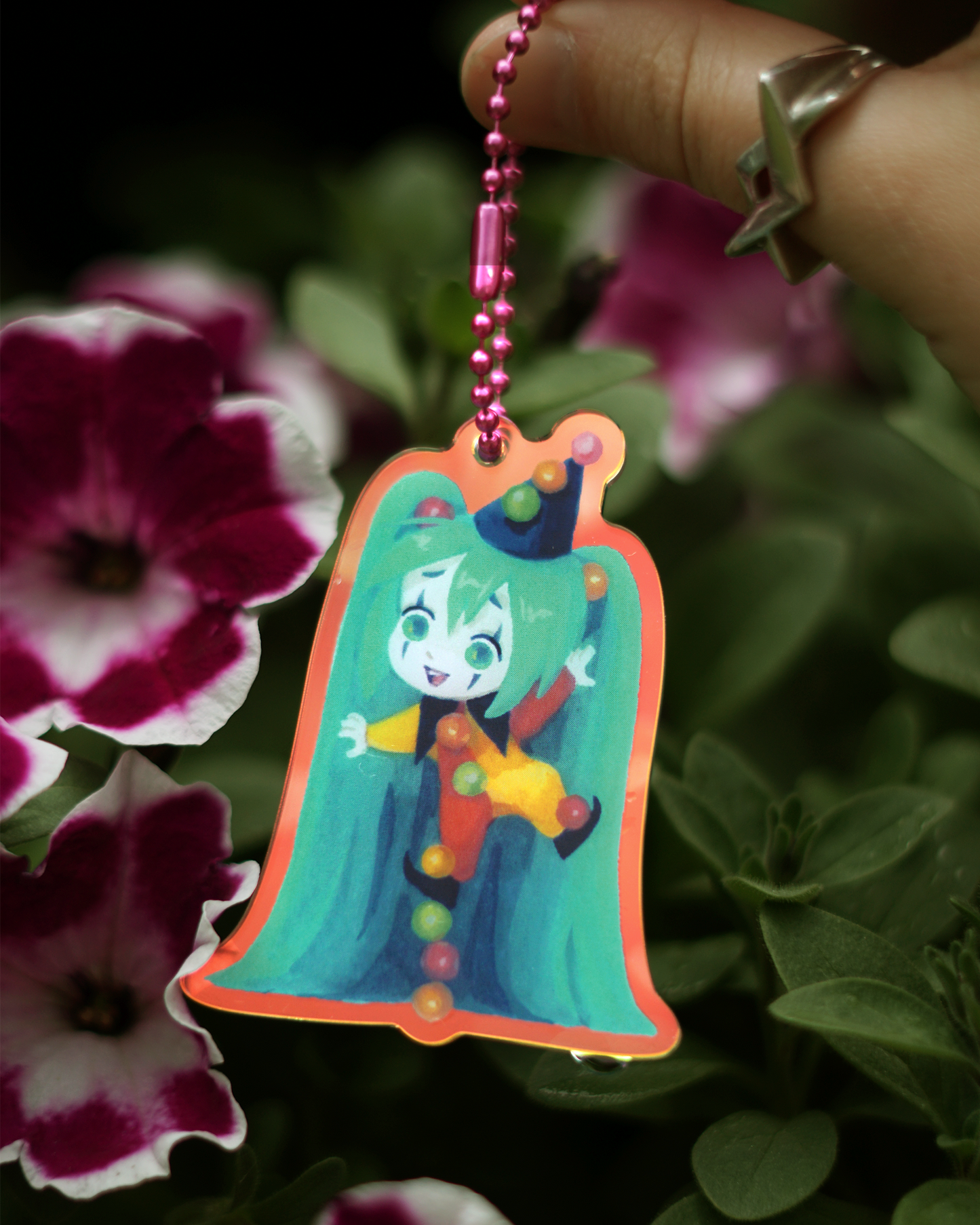 CLOWN MIKU acrylic charm by JAVVIE