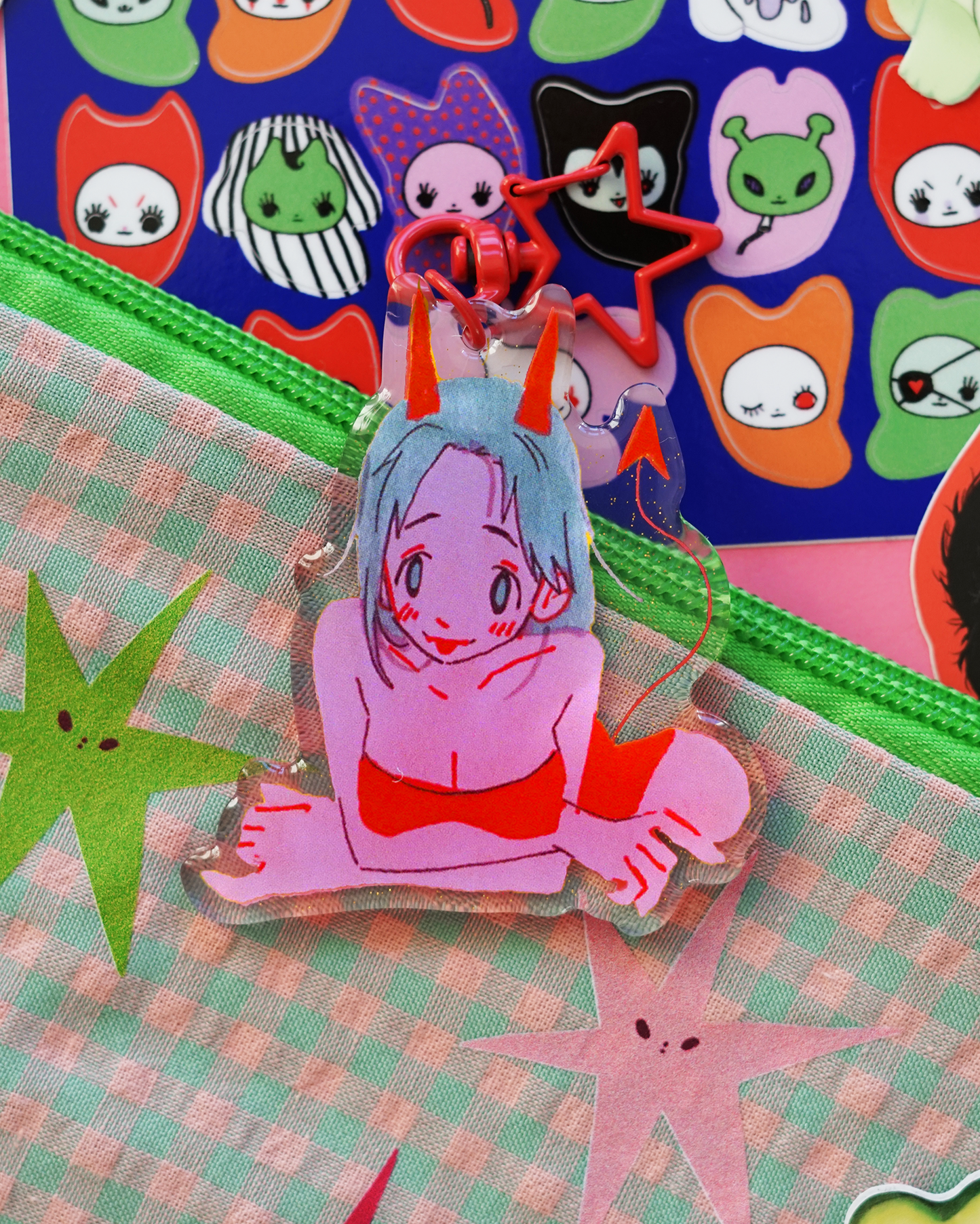 DEVIL GIRL acrylic charm by JAVVIE