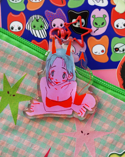 DEVIL GIRL acrylic charm by JAVVIE