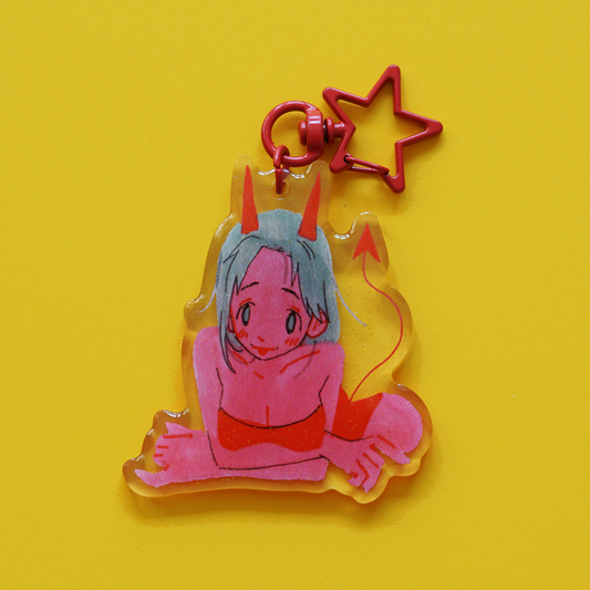 DEVIL GIRL acrylic charm by JAVVIE