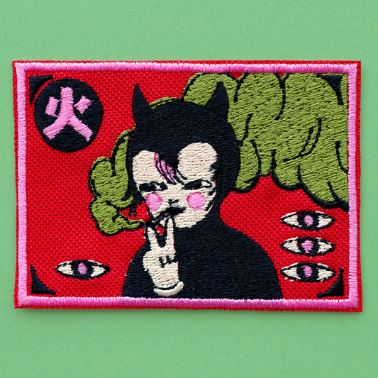 SMOKING embroidery patch by XUH [PREORDER]