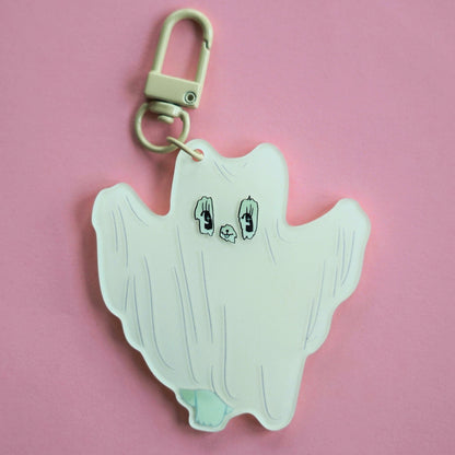 GLOW IN THE DARK GHOST acrylic charm by XUH