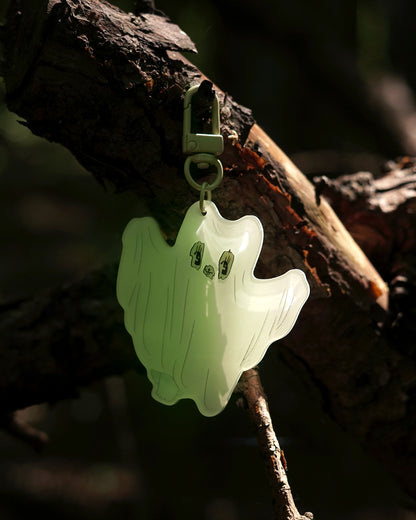 GLOW IN THE DARK GHOST acrylic charm by XUH